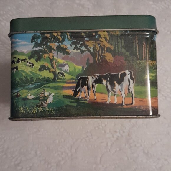 VTG Embossed Cow Tin - Picture 4 of 8
